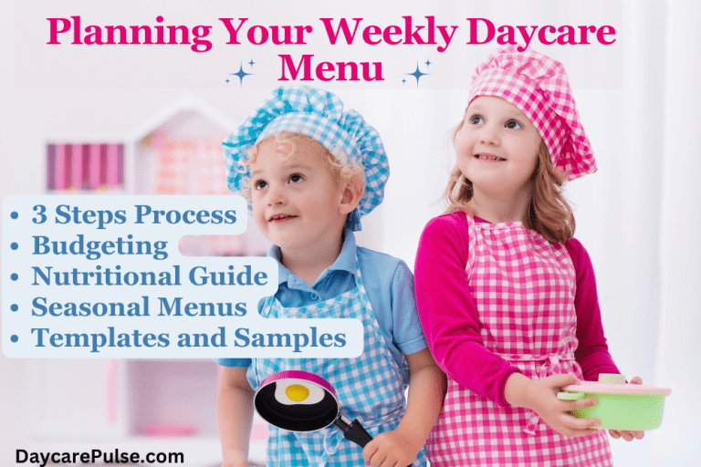 Planning Your Weekly Daycare Menu | Free Template + Samples
