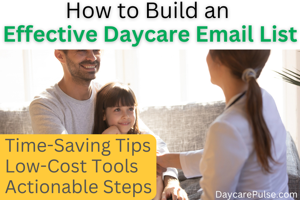 Streamline your daycare communications with an effective email list. Build trust, fill openings, and keep parents informed effortlessly.