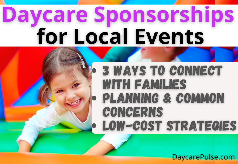 Boost your daycare's visibility and parent trust by sponsoring local events. Get practical tips on selecting events, engaging families, and building partnerships.